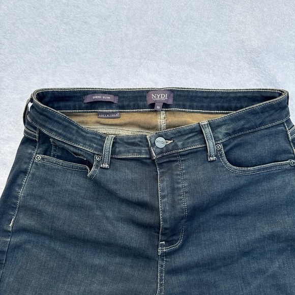 NYDJ Midnight Blue Straight Leg Jeans size 10 - Picture 2 of 9